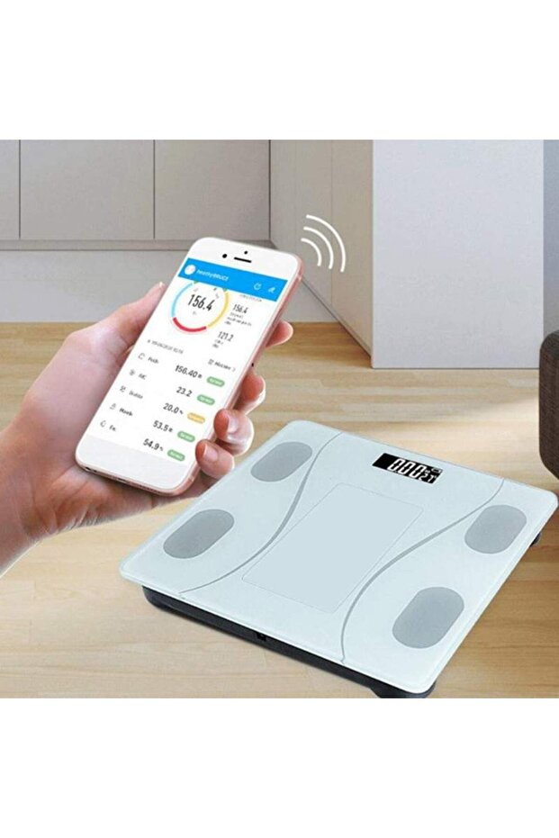 Electronic Scale, Smart Application, Illuminated Digital Screen, Supports Max 180 Kg - 4