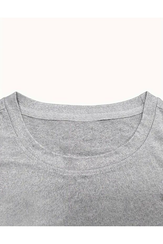 Basic T-Shirt with Leopard Pattern and Ribbon Detail - 3