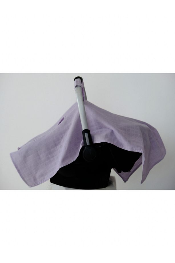 ( İsim Nakışlı )tek Kat Müslin Kumaş Çıt Çıtlı Puset Örtüsü  75x100cm (lila) - 9