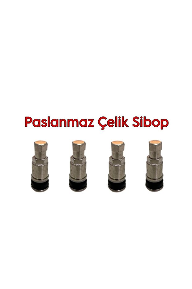 4'lü Çelik Sibop Seti Orijinal Paslanmaz Çelik.