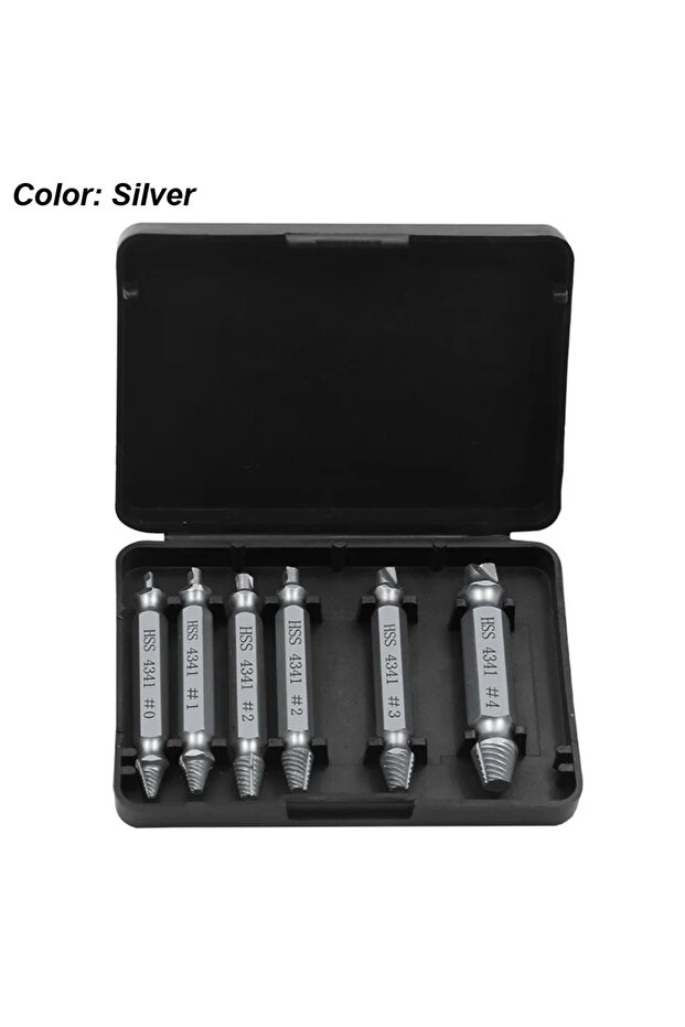 Sliver Damaged Screw Extractor Set HSS Drill Bit Stripped Broken Remover Small Easily Quickly Take O