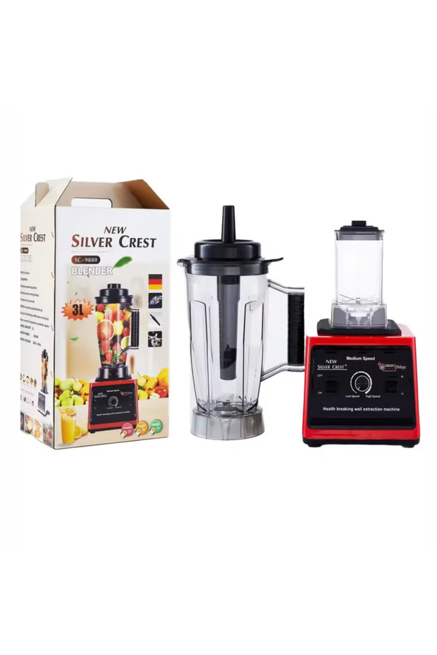 New Silvercrest SC-9880 3L 2-Cup Blender, 800W, Cooking Machine, Juicer, and Supplements - 4