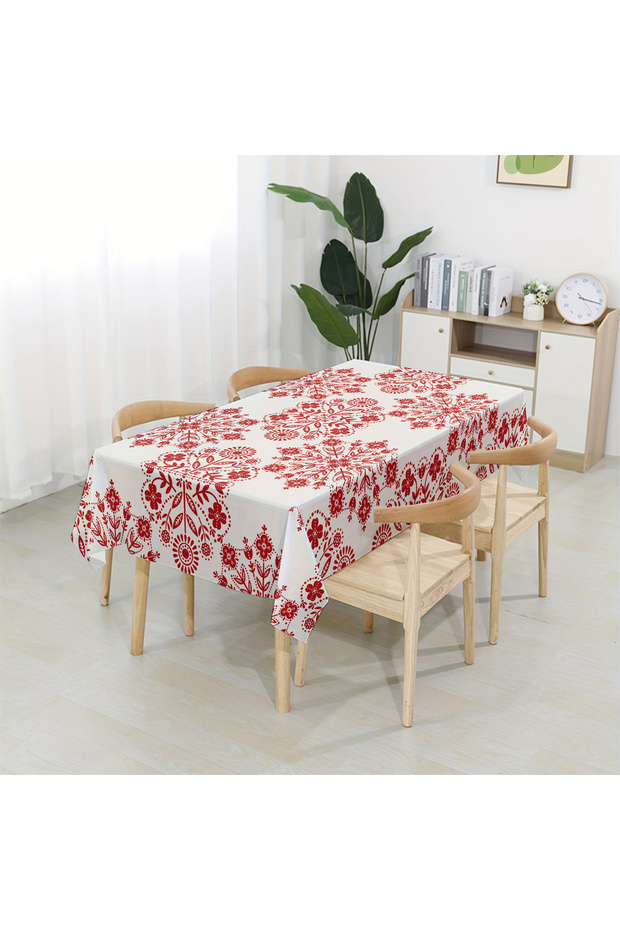 Dertsiz Masa Örtüsü,Şantuk Kumaş,Leke Tutmayan Model - 5