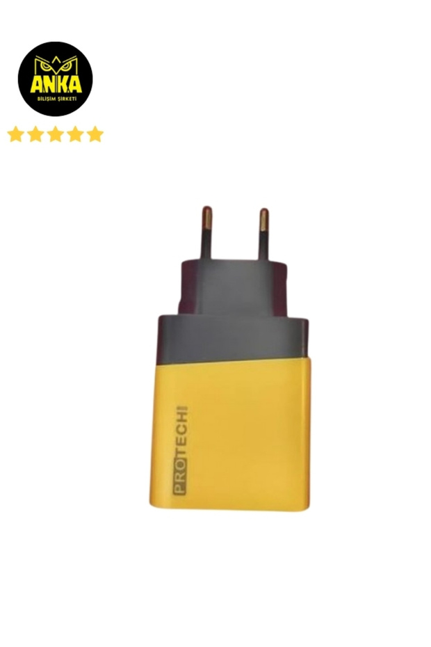 Protech Usb/Type c Çift Girişli Şarj Başlığı - 6