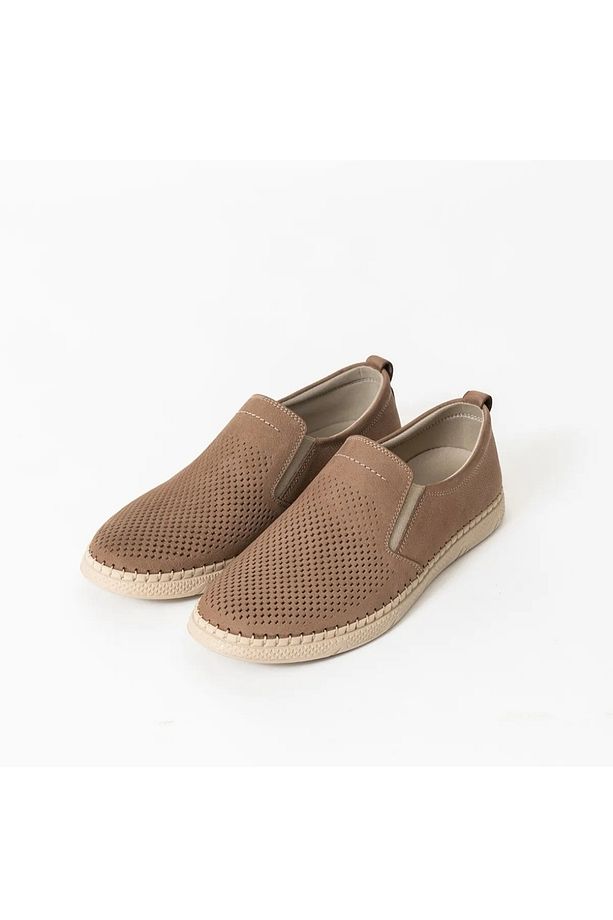 Erkek Hakiki Deri Ayakkabı, Günlük Ayakkabı, Yazlık Ayakkabı , Loafer Ayakkabı vizon - 6