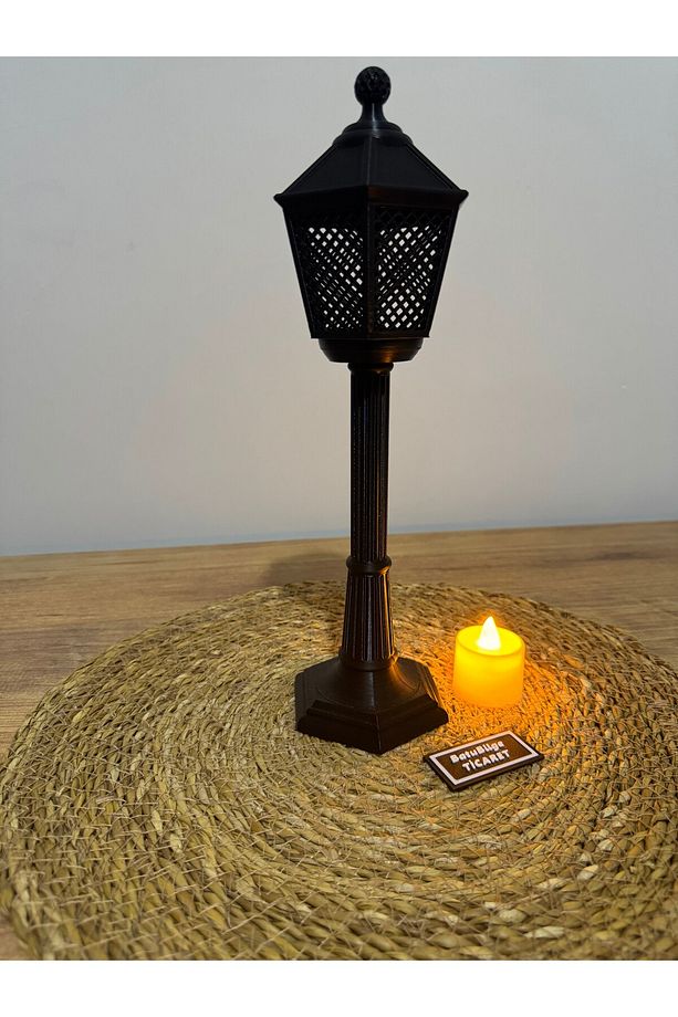 Mini Sokak Lambası Feneri ve Led Mum - 3