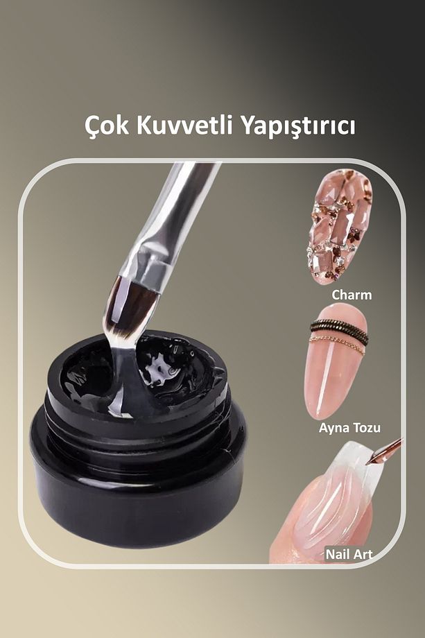 Charm Yapıştırıcısı Ve Tırnak Süsleme Jeli Charm Yapıştırma Jeli Uv Işıkla Kullanılır 20ml - 4
