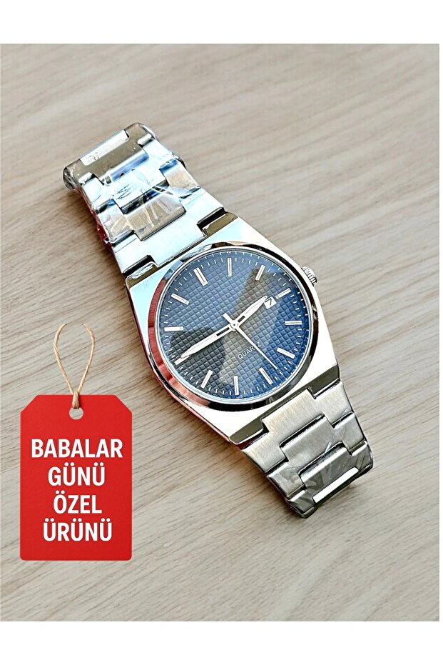 Takvimli — Içi Lacivert - Unisex Analog Kol Saati - 1
