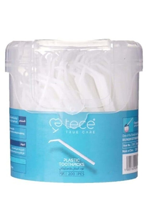 Plastic Toothpicks 200pcs (2805) --- عود تنظيف الاسنان 200عود بلاستيك 0028054