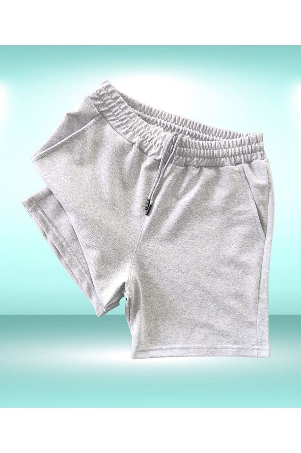 3'lü Set Rahat Kalıp Unisex Penye Spor Şort - 4