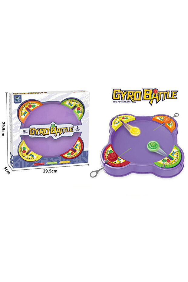 Gyros Pull-Out Gyro Battle Disc Children's Parent-Child Interaction Toy Purple