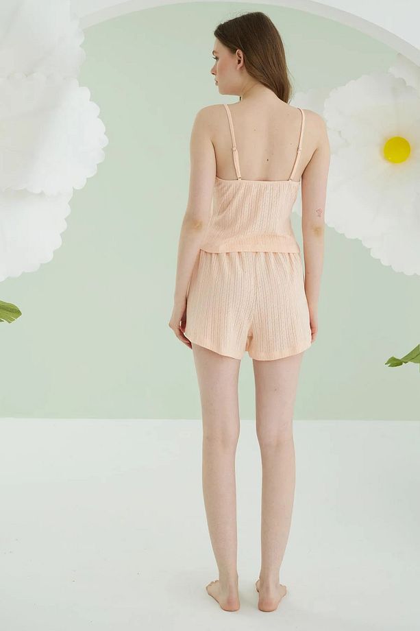 Self Patterned, Kadın Şort Takım, İp Askılı - 3