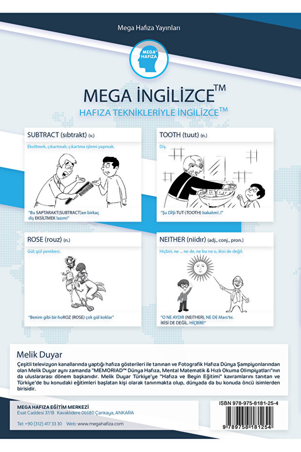Mega English - Mega Words (Book) - Learning English Vocabulary with Memory Techniques