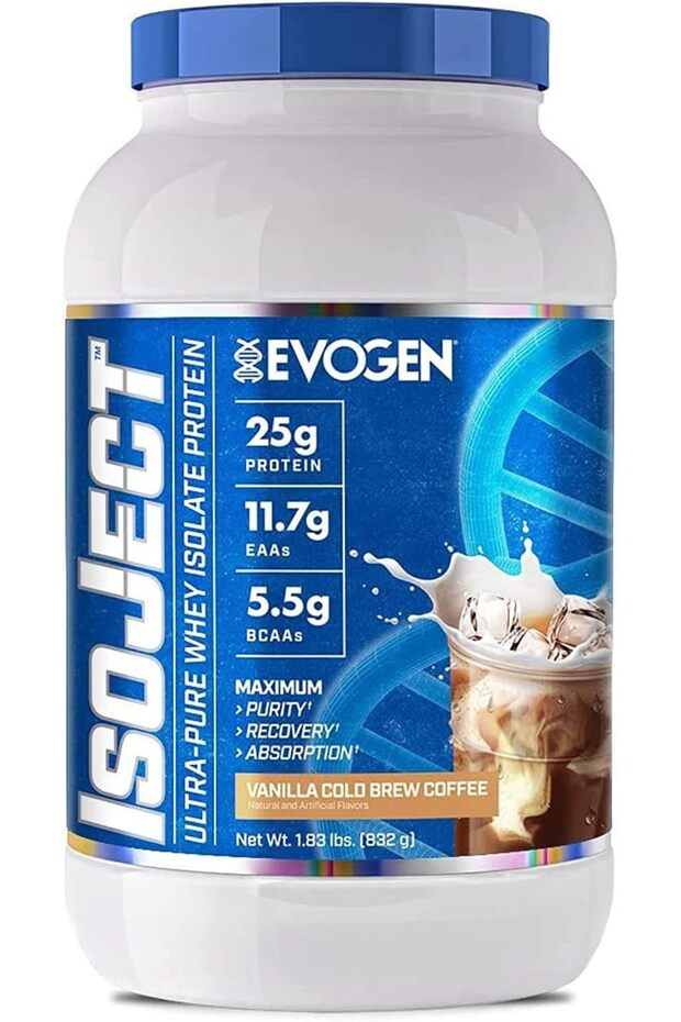 Isoject Whey Protein Isolate, Vanilla Cold Brew Coffee, 26 Servings