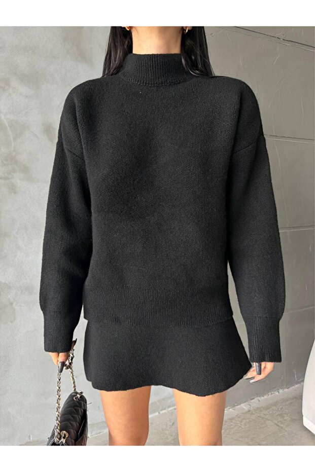 طقم تنورة سترة مكونة من قطعتين من DGN'S BASIC SOFT TEXTURED - 5