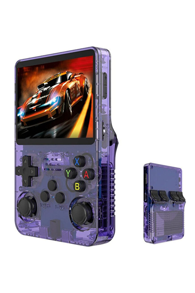R36s Handheld Retro Game Console 64gb, 15000 Games, 3.5" Ips Screen, Linux System