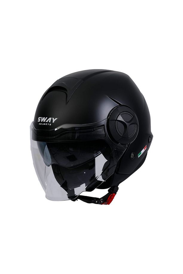 SW 737 MAT SİYAH YARIM KASK - 3