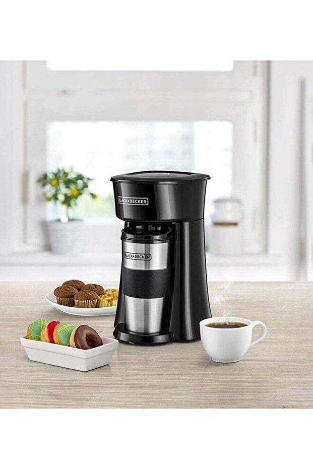 Compact Coffee Machine With 360ml Travel Mug, Auto-off - Dct10-b5 - 2
