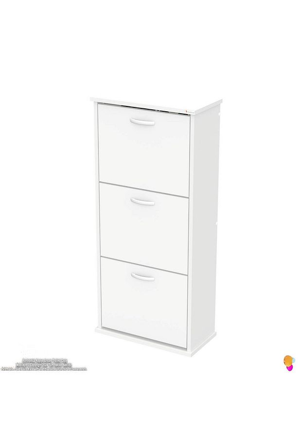Varbi Asma Kapı Önü 52x115x25,5 Cm’ Lik 3 Düşer Kapak 6 Göz Bölmeli Ayakkabılık - 7