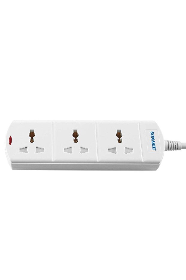 3Way Universal Extension Socket with 3M Length Copper AC Cord