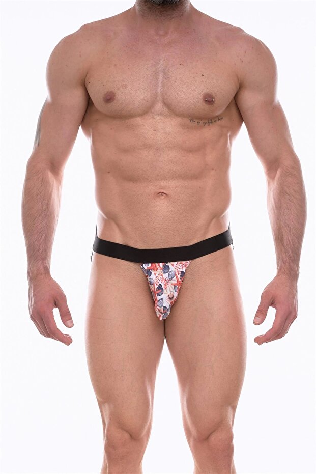 Men's Patterned Jockstrap Laundry - 1