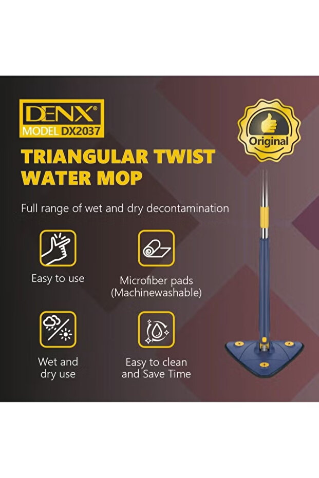 360 Degree Rotating Extendable Multifunctional Wet Microfiber Mop with 3 Replacement Pads - 7