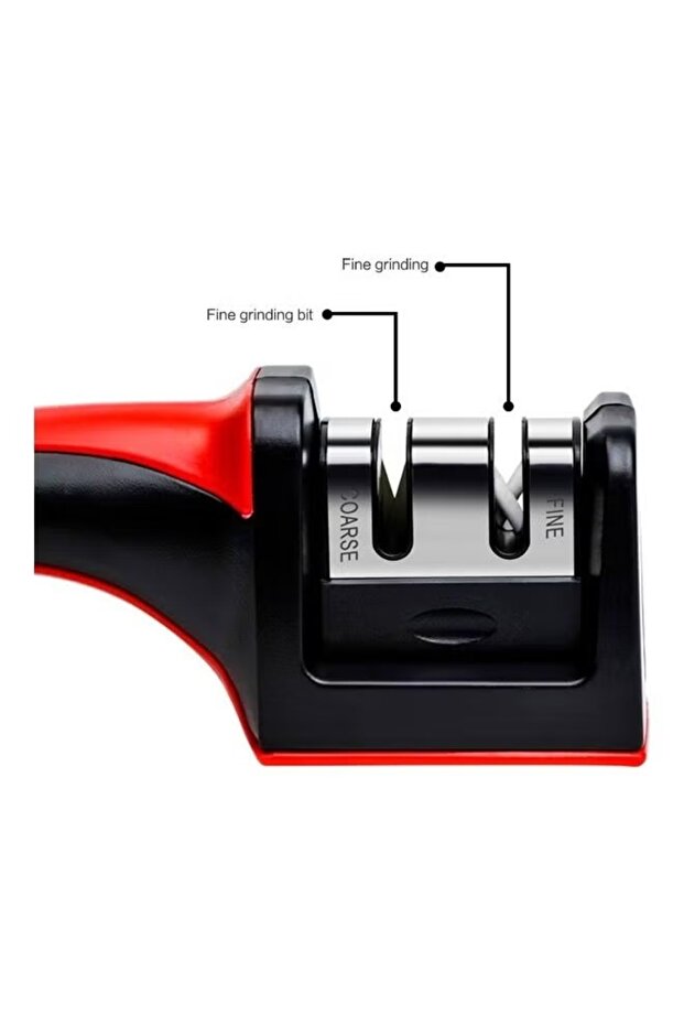 Ceramic Knife Sharpener Red/Black/Silver - 2