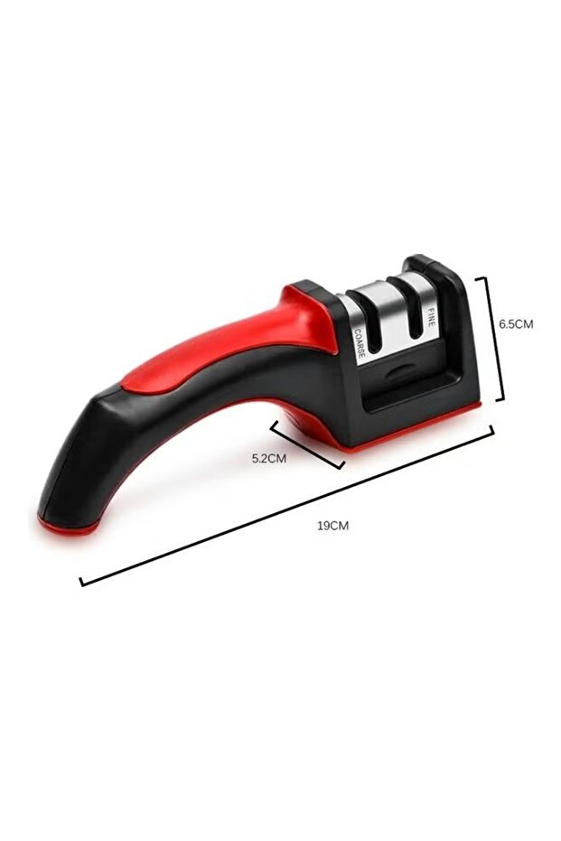 Ceramic Knife Sharpener Red/Black/Silver - 3