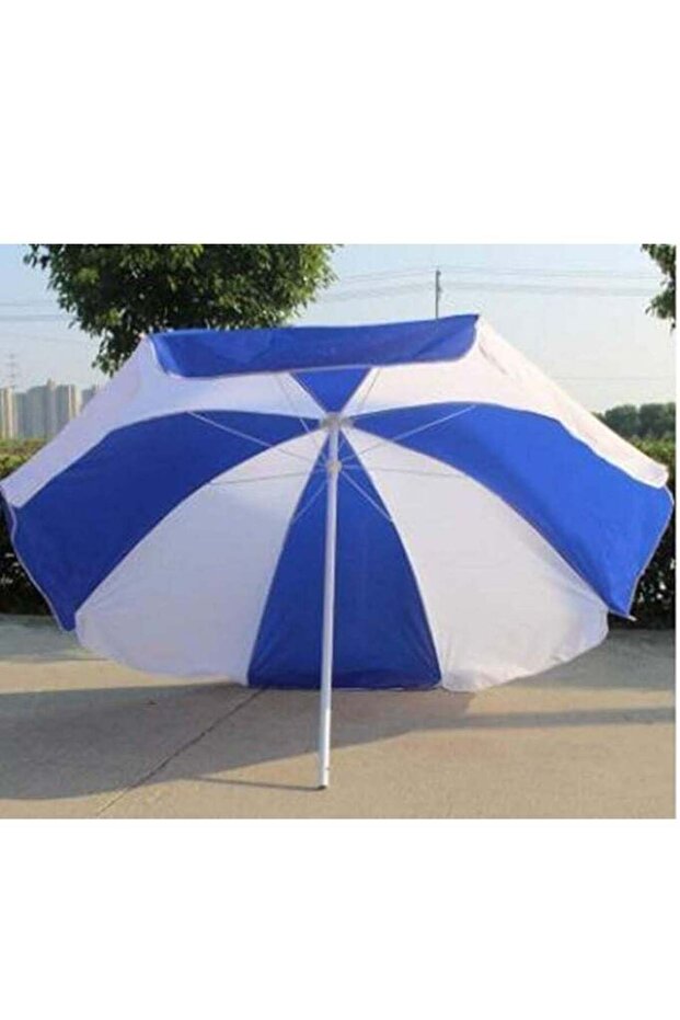 Vitacelli Portable Sunshade, Parasol, Sun Shade Umbrella – Blue & White