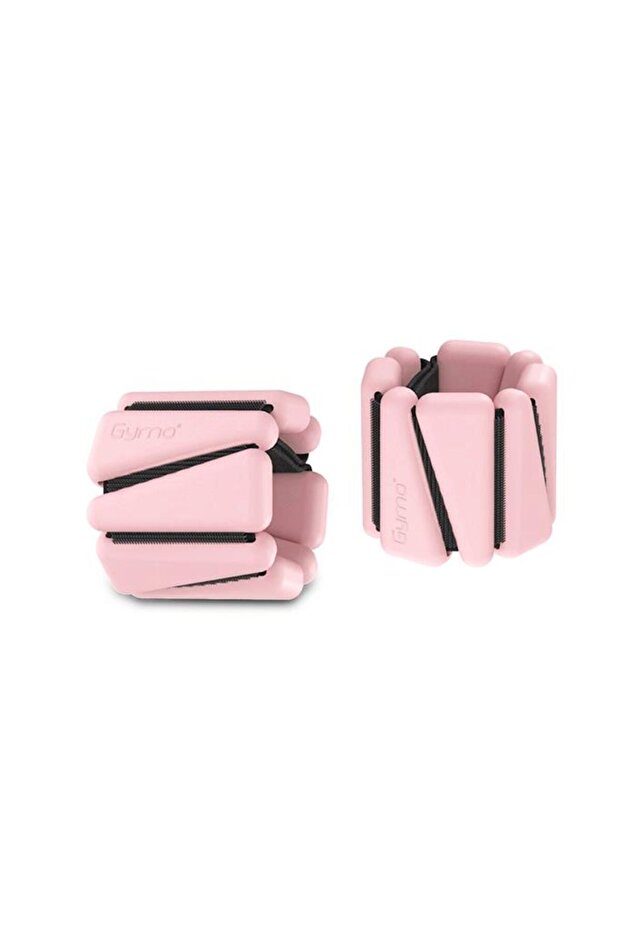 Pro Series Adjustable Silicone Wrist Weight 2X1Kg Triangle Pink