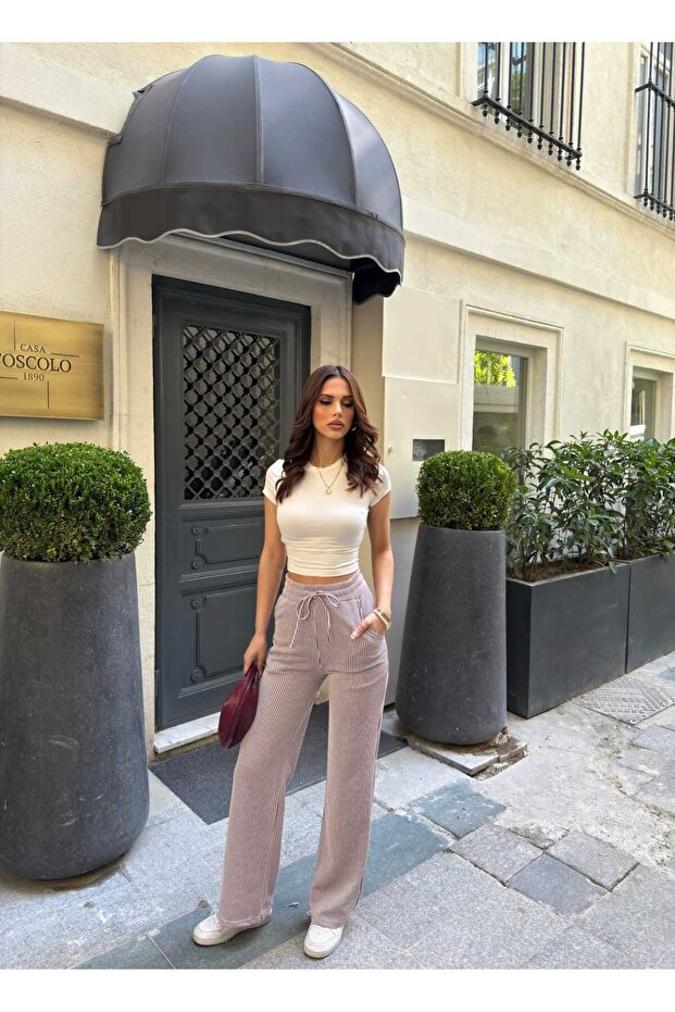 Stripe Patterned Trousers - 3