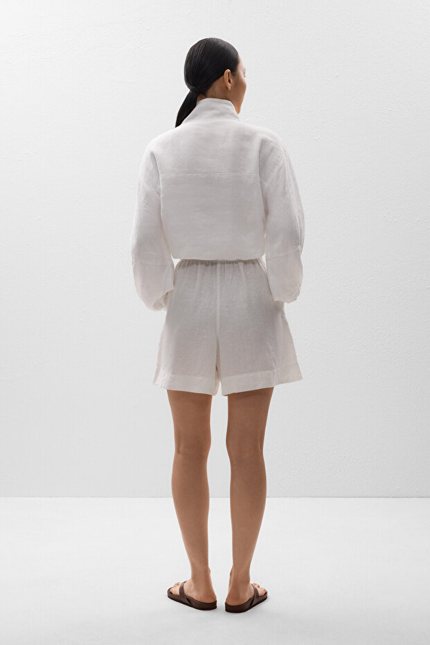 %100 keten bermuda - 2