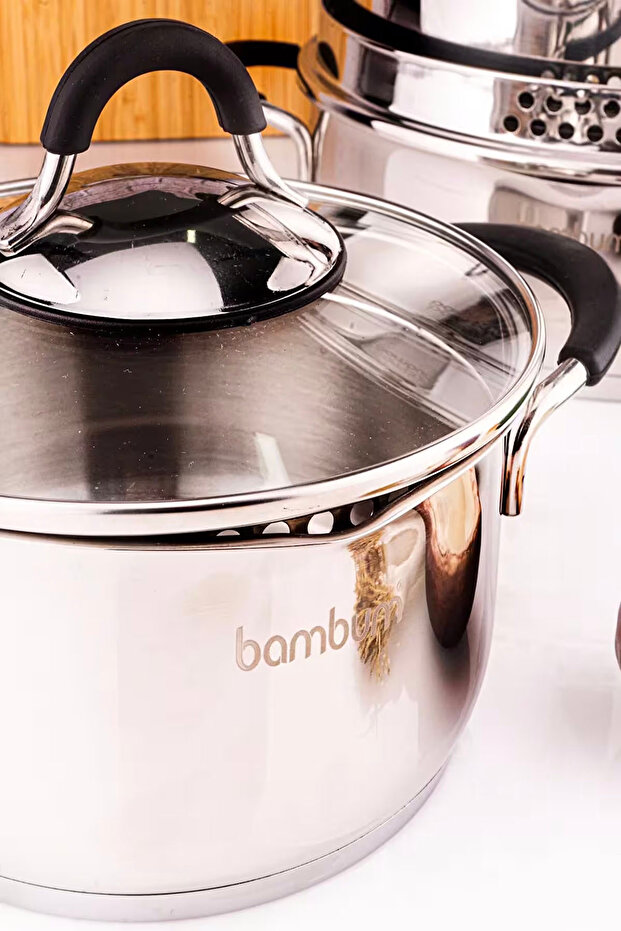 Stellar 8 Parça Çelik Tencere Seti - Silver - 3