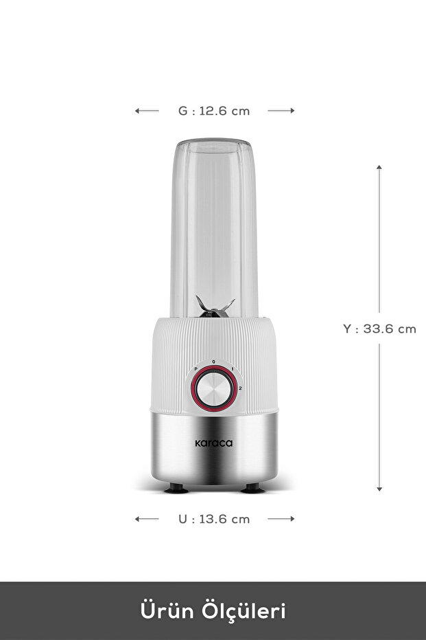 Blend & Rush Inox Personal Kişisel Smoothie Blender White - 2