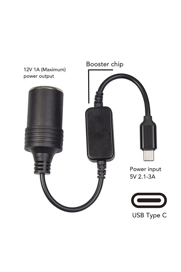 5V USB 12V 30 cm Çakmak Soketi Çakmak Adaptörü Dönüştürücü Tip C Erkek Kadın Araç Elektroniği - 1