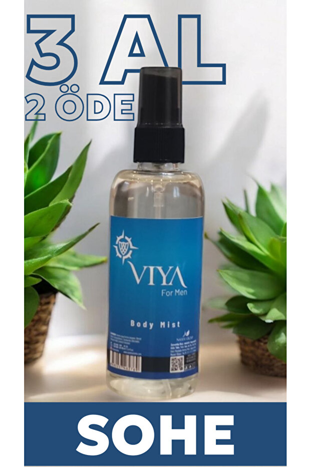 Viya Body Mist Erkek Vücut Spreyi 100ml - 3
