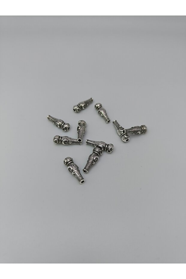 Ayyıldız Model Zamak Döküm Nikel Kaplama Tesbih Imamesi 10 Adet – Tesbih Malzemesi - 1