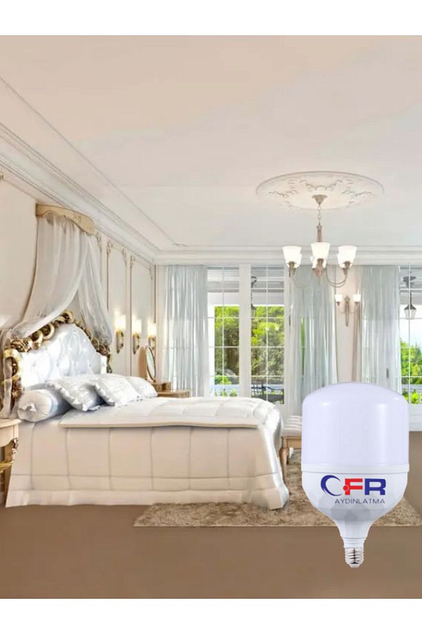 LED AYDINLATMA 80w Tasarruflu E27 Beyaz Işık Torch Led Ampul-1-2-4-6-8-10 Adettir - 3