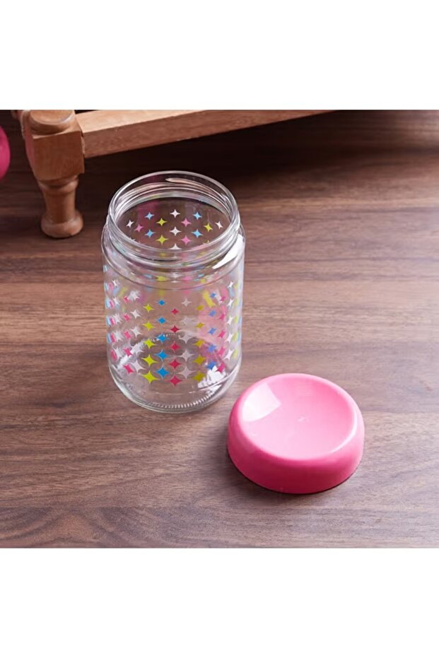 جرة لينيا المزخرفة باللون الوردي - 2