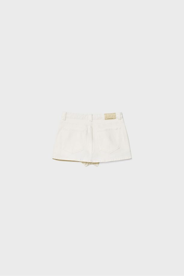 D62 Denim Şort Etek - 7