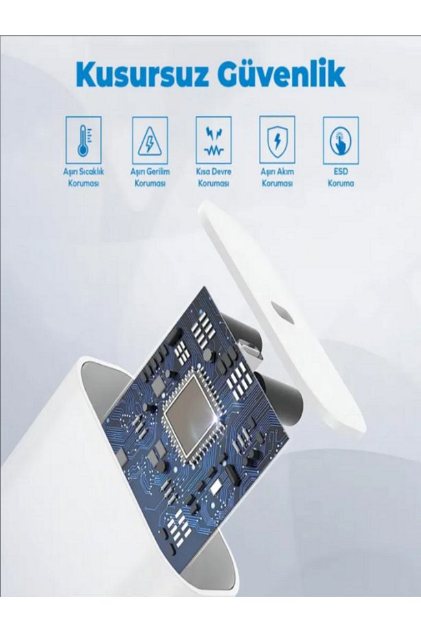 Type-C Uyumlu 25Watt USB-C PD Hızlı Şarj Adaptörü Başlık İPhone 16 Pro Max Uyumlu - 4