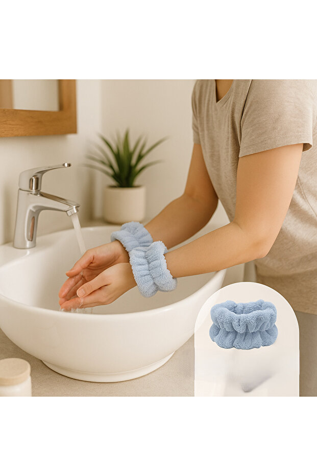 Bamboo Towel Face Washing Bracelet - Water Retaining Double Bracelet