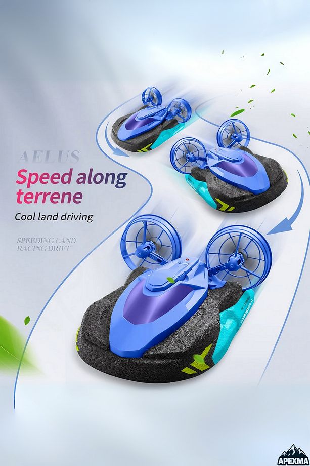 Oyuncak 2.4GHz Uzaktan Kumandalı Şarjlı Suda ve Karada Giden Bot Tekne Araba Alligator - 7