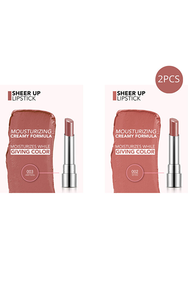 Sheer Up Lipstick Collection: Soft Pink (02 So You - 03 Rosy Sweet) - 1