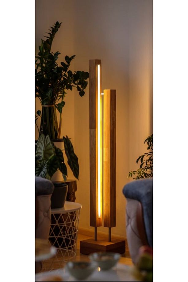 Ahşap Lambader Bohem Tarzı Ultra Şık Model - 1