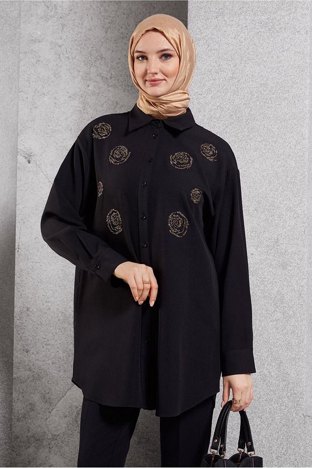 BONCUK İŞLEMELİ TUNİK 45049 - 1