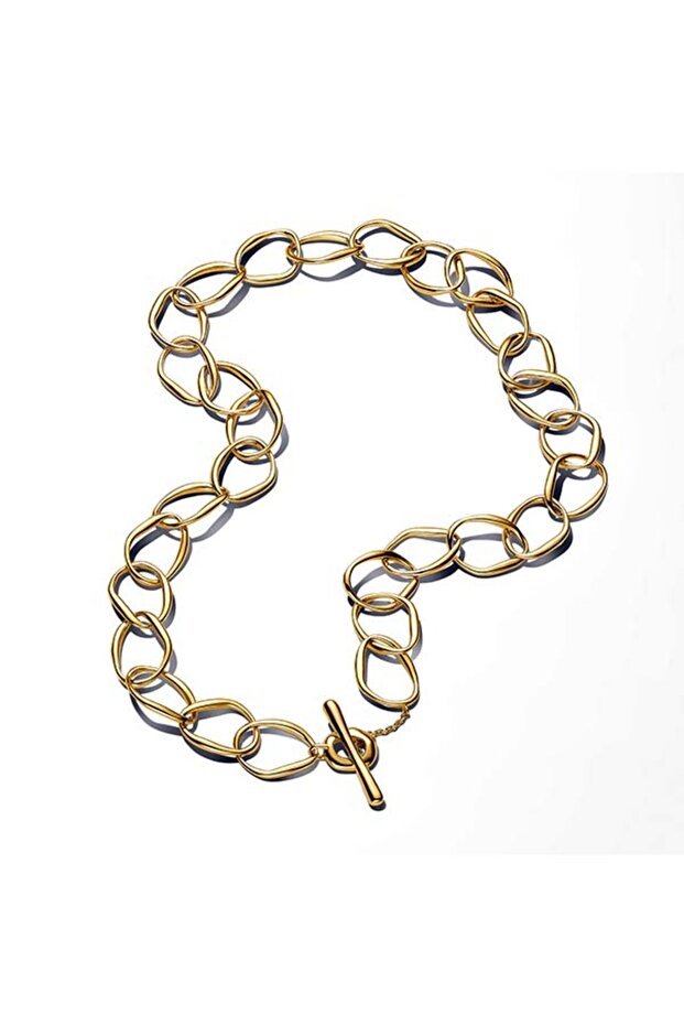 Doğal Şekilli Halka Kolye - 1