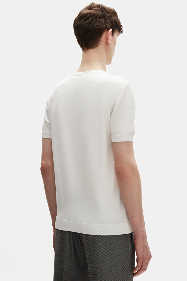 Ekru Rayon Triko Kazak - 3