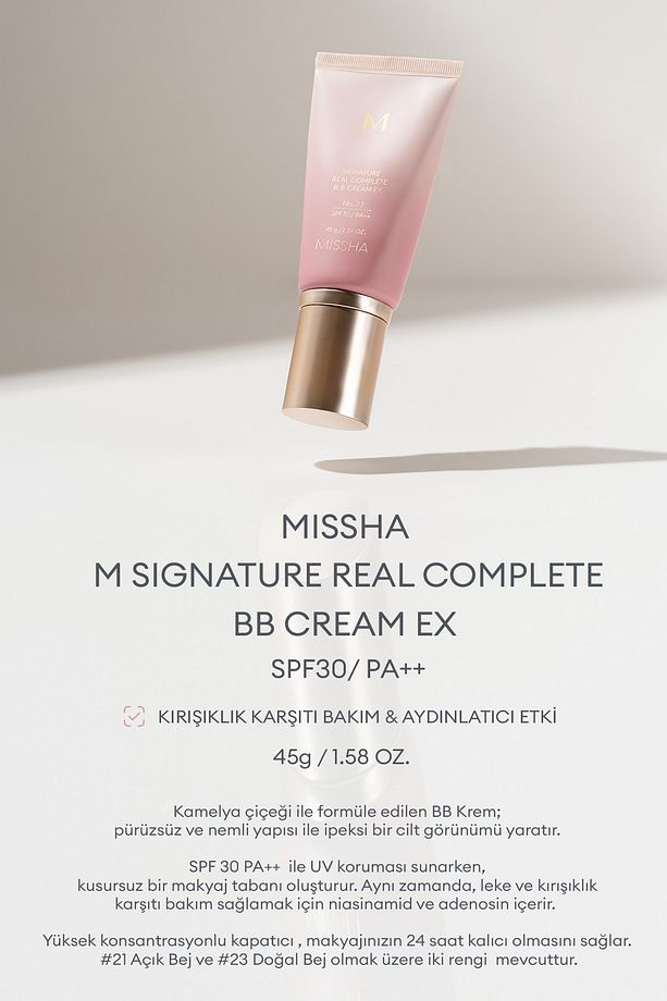 Hassas Ciltler Için Çok Fonksiyonlu Bb Krem M Signature Real Complete B.b Cream Ex Spf30/pa No.23 - 4