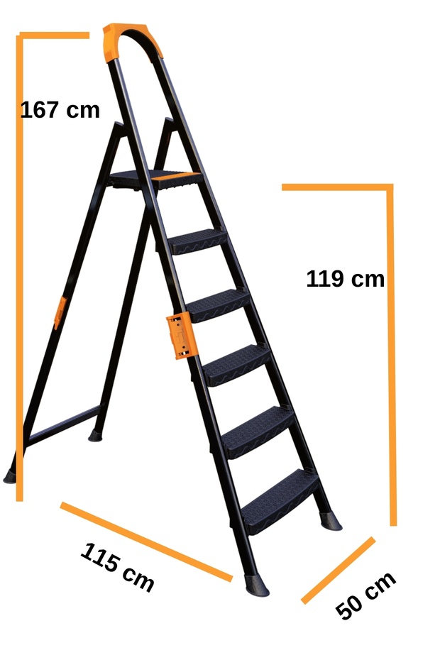 Anka Plus 5+1 Basamaklı Metal Merdiven - 6